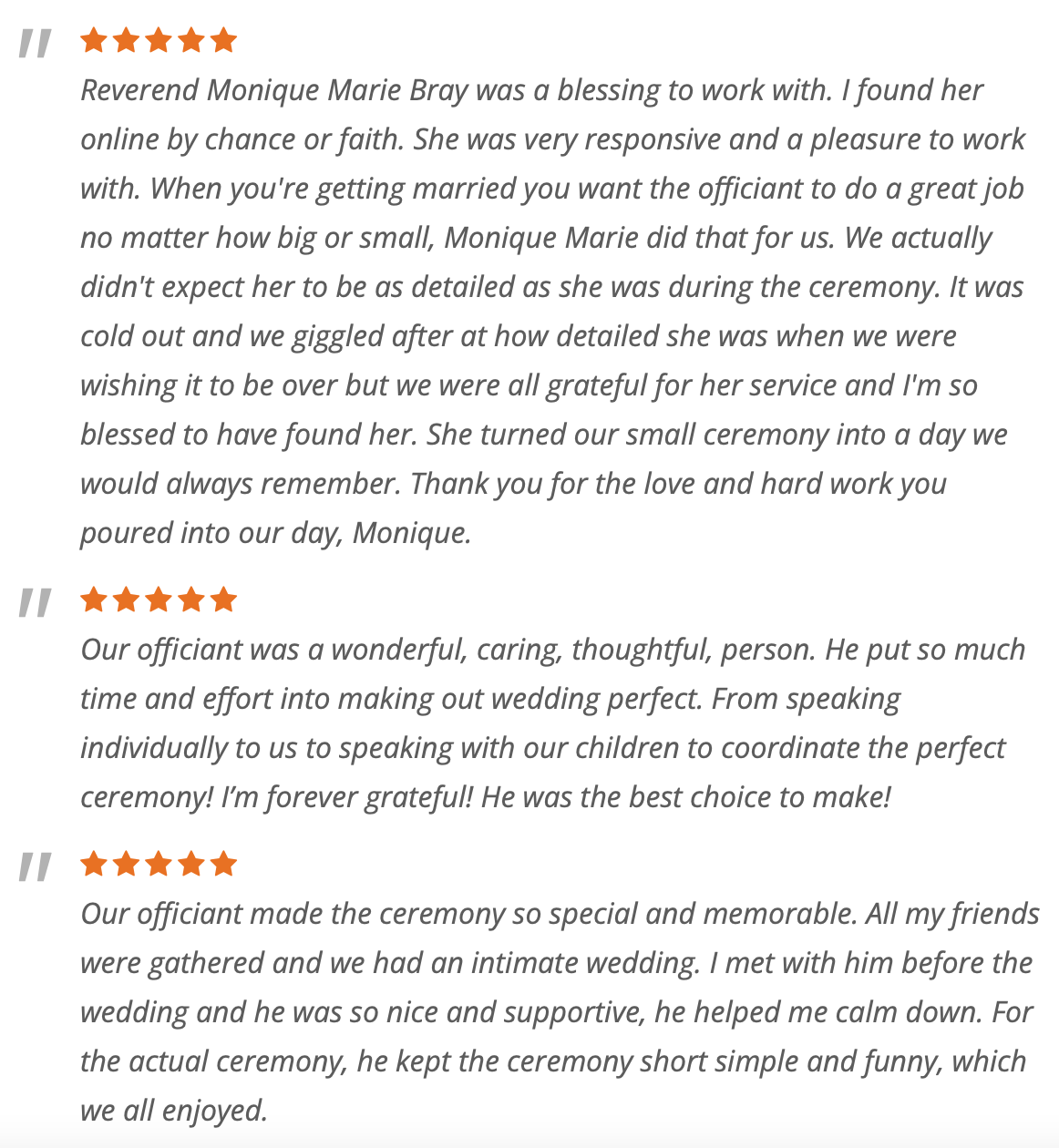 Reviews